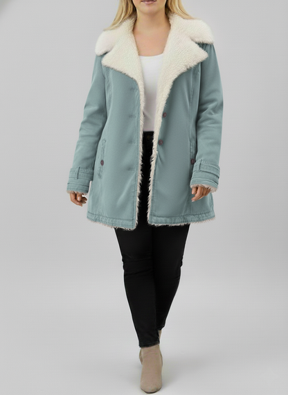 Veste d'hiver femme polaire Sherpa grandes tailles