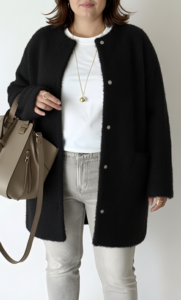 Cardigan Femme Maille Ample Élégant