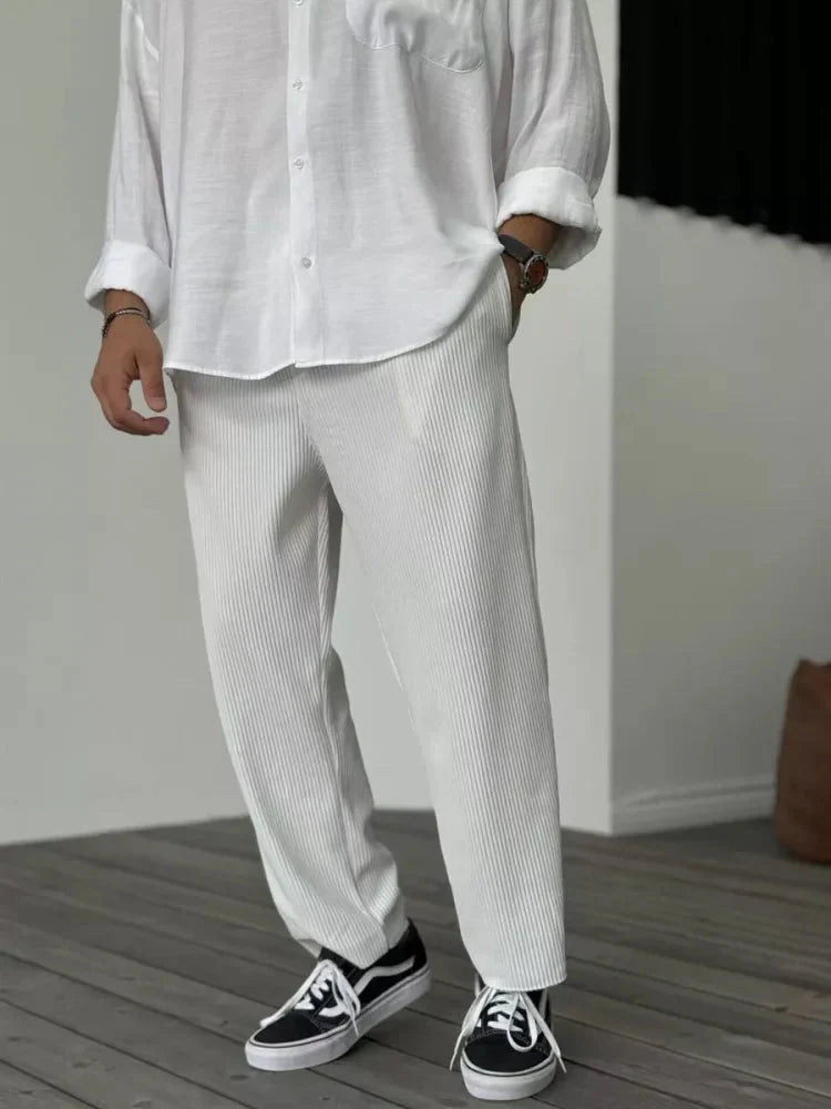 Pantalon homme côtelé décontracté confortable