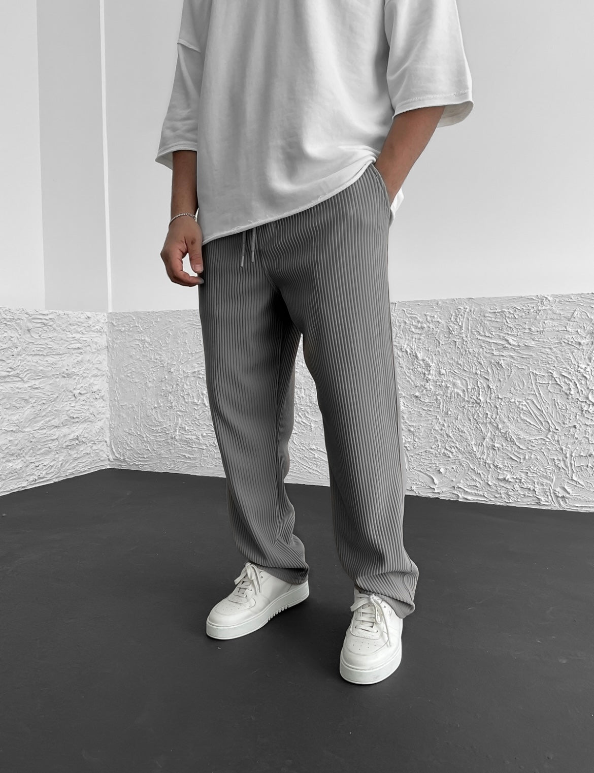 Pantalon homme confortable coupe décontractée élastique