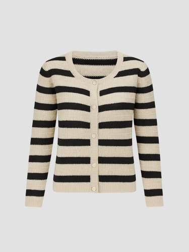 Damen Cardigan Weich Gemütlich Stricken - IdealeKleiden
