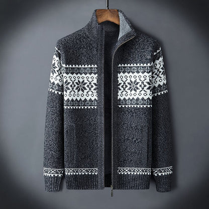 Gilet chaud en tricot pour homme hiver