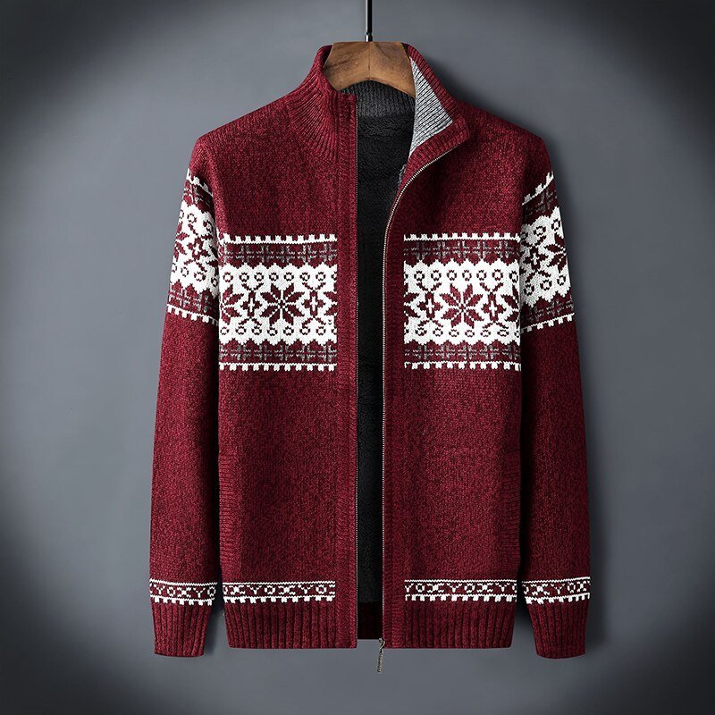 Gilet chaud en tricot pour homme hiver