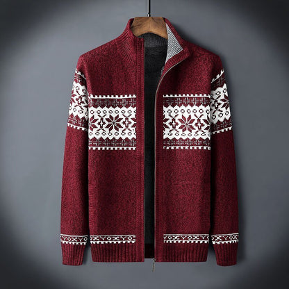 Gilet chaud en tricot pour homme hiver
