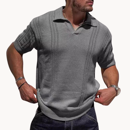 Polo à manches courtes Moderne Sans boutonnière