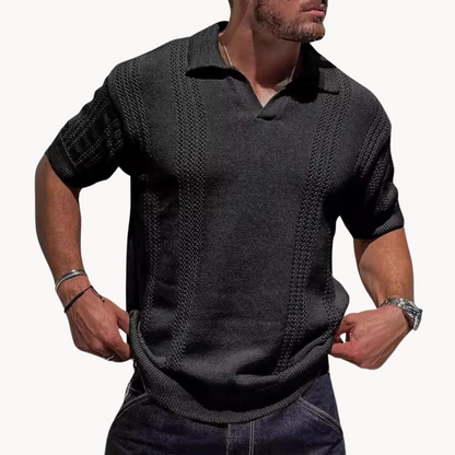 Polo à manches courtes Moderne Sans boutonnière