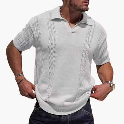 Polo à manches courtes Moderne Sans boutonnière