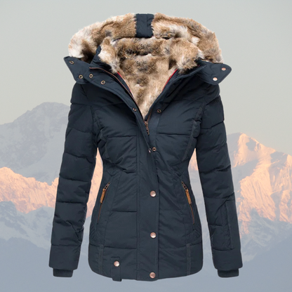 Manteau d'hiver femme chaud isolé imperméable en duvet