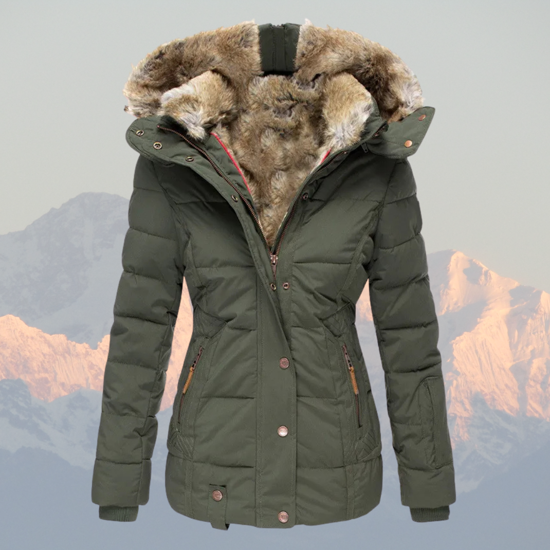 Manteau d'hiver femme chaud isolé imperméable en duvet