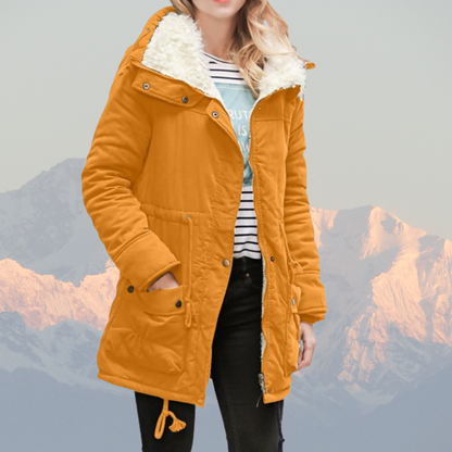 Veste d'hiver déperlante à capuche doublée