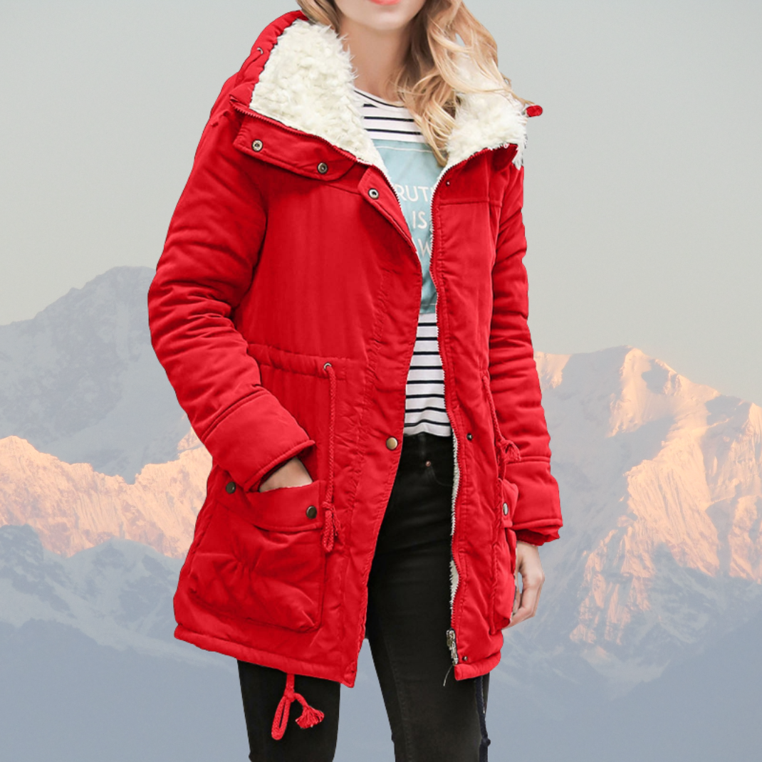 Veste d'hiver déperlante à capuche doublée