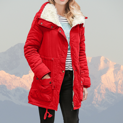 Veste d'hiver déperlante à capuche doublée