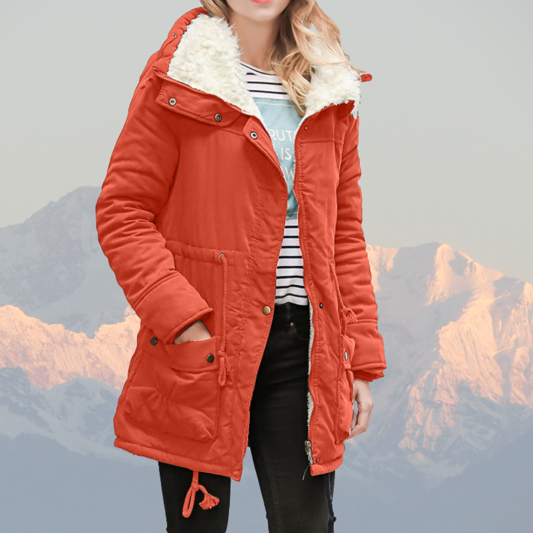 Veste d'hiver déperlante à capuche doublée