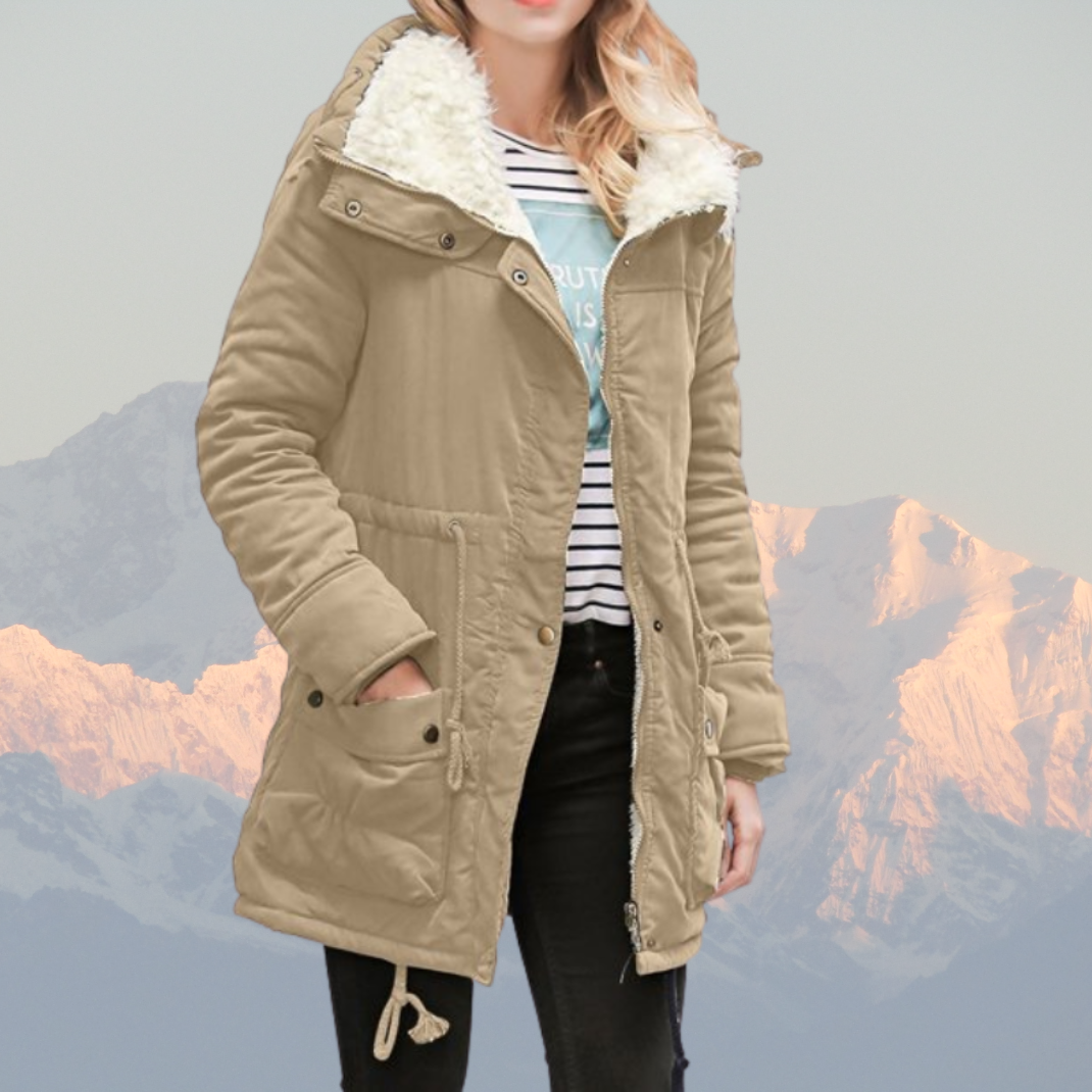 Veste d'hiver déperlante à capuche doublée