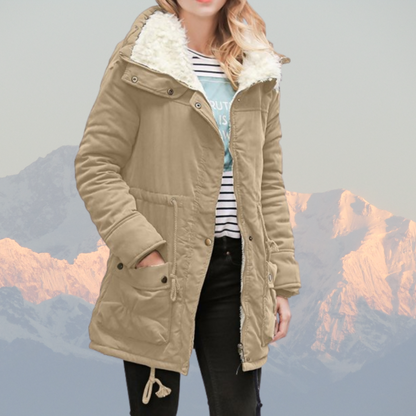 Veste d'hiver déperlante à capuche doublée