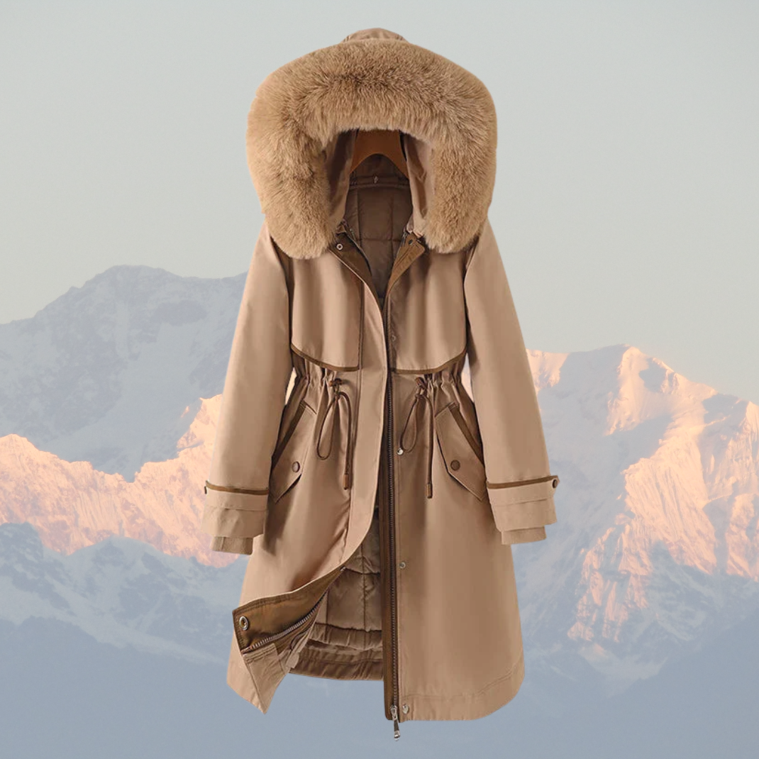 Parka d'hiver chaud garni de duvet