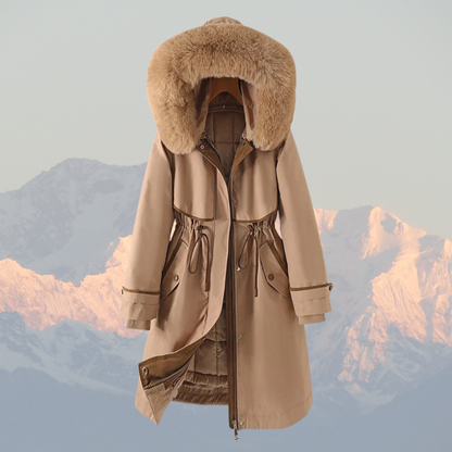 Parka d'hiver chaud garni de duvet