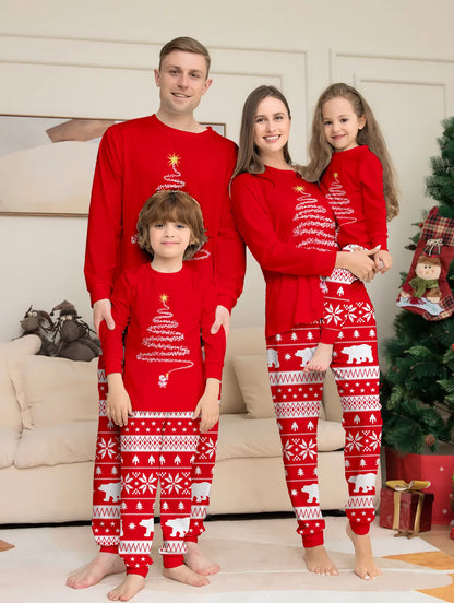 Ensemble pyjama de Noël doux et chaud pour l'hiver