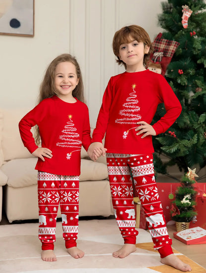 Weihnachts-Pyjama-Set Weich & Warm für den Winter - IdealeKleiden