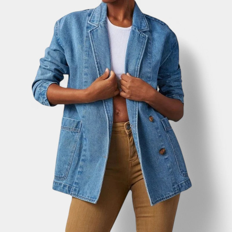 Blazer en jean élégant pour femme