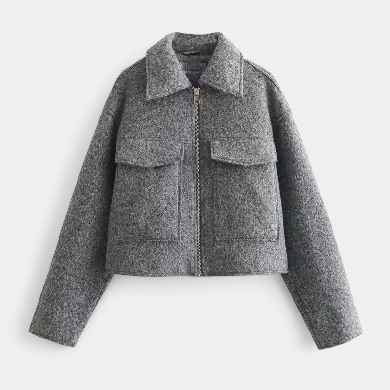 Veste en laine courte élégante pour femmes