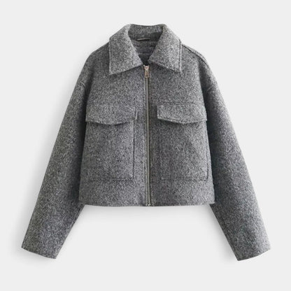 Veste en laine courte élégante pour femmes