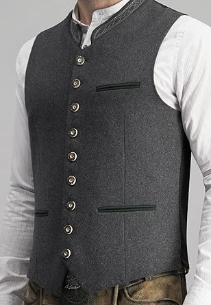 Gilet Homme Élégant Gris Coupe Slim