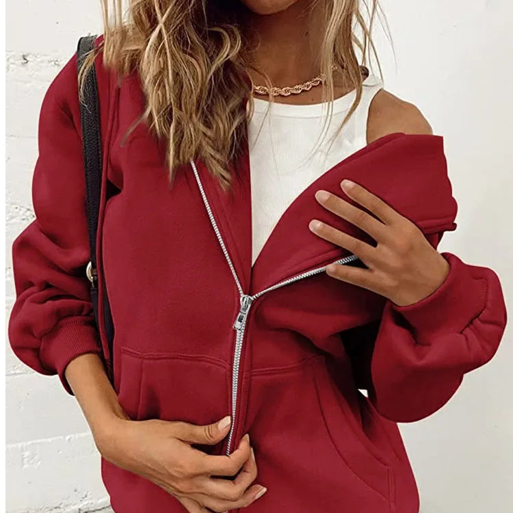 Veste sweat à capuche zippée classique