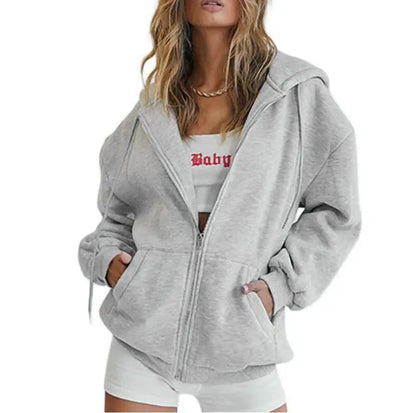 Veste sweat à capuche zippée classique