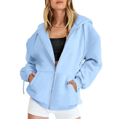 Veste sweat à capuche zippée classique