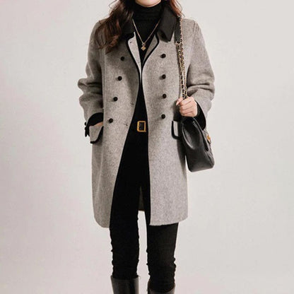 Manteau élégant pour homme à rayures automne