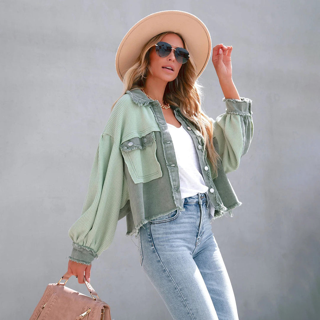 Veste d'automne femme élégante confortable