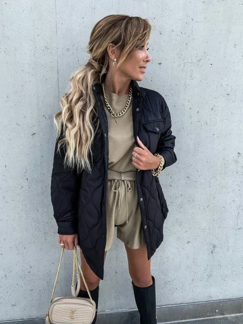 Wintermantel Damen Modern Kragen - IdealeKleiden