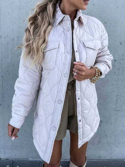 Manteau d'hiver femme moderne col