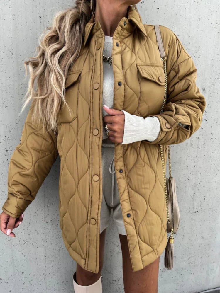 Manteau d'hiver femme moderne col