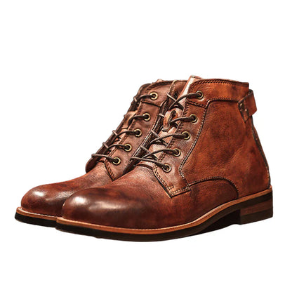 Herren Lederschuhe Elegant Schwarz - IdealeKleiden