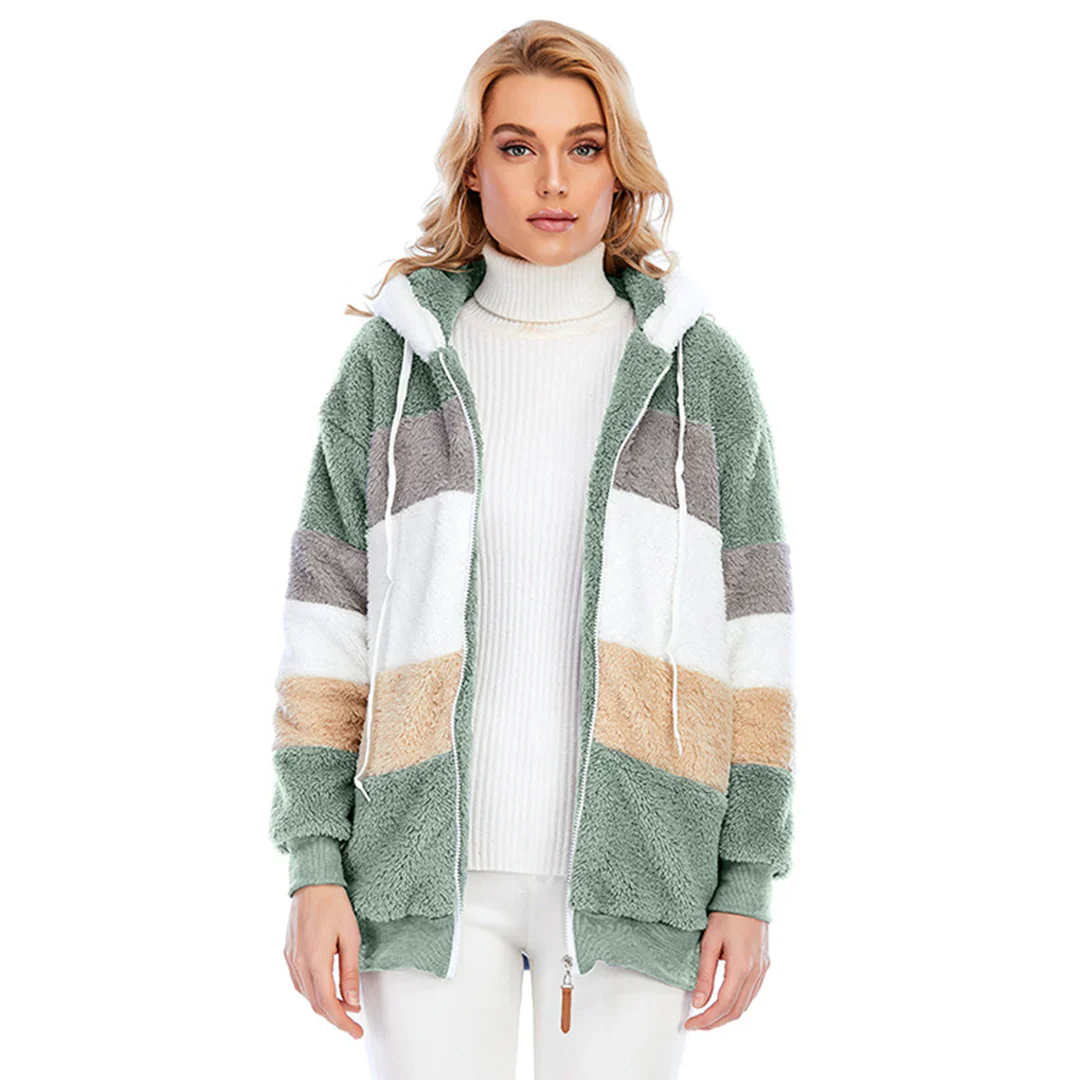 Veste douillette femme chaude angora