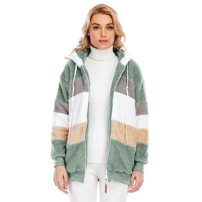 Veste douillette femme chaude angora
