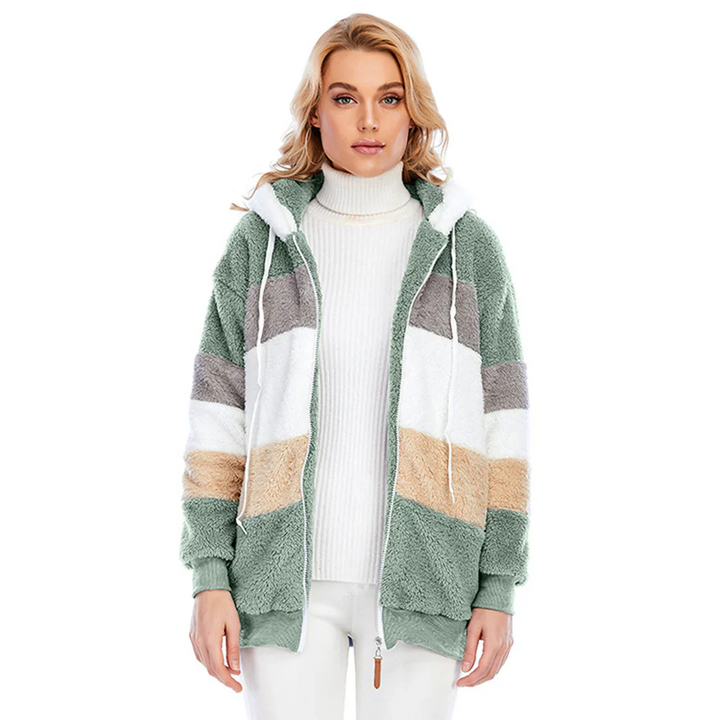 Veste douillette femme chaude angora