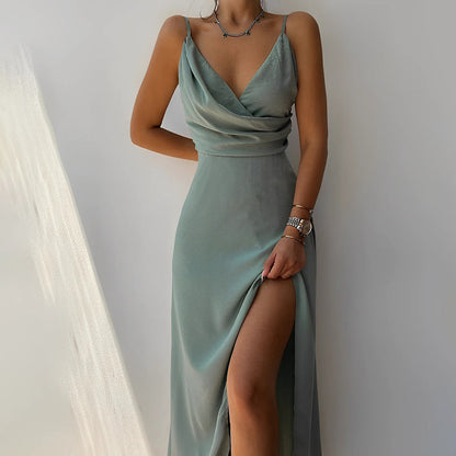 Robe d'été Ibiza Satin Élégante