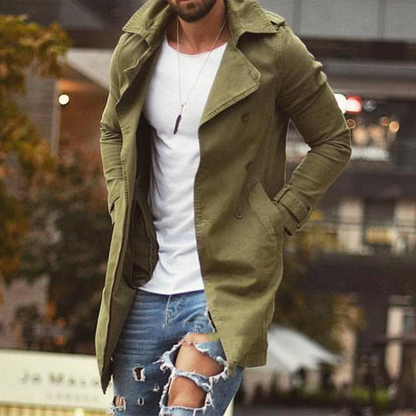 Veste d'hiver longue élégante pour homme