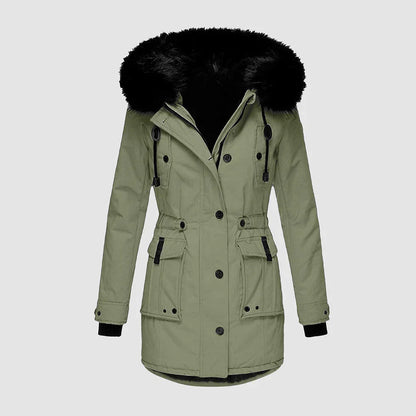 Veste d'hiver imperméable élégante et chaude pour femme