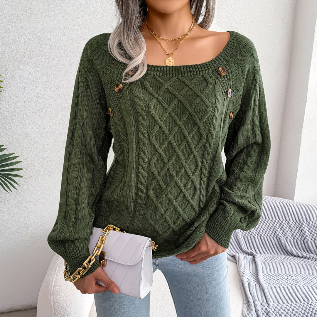 Pull-over élégant pour femme à manches longues