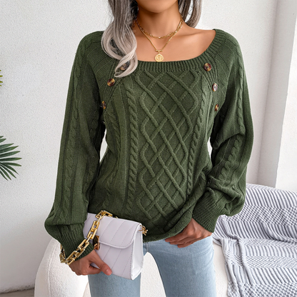 Pull-over élégant pour femme à manches longues