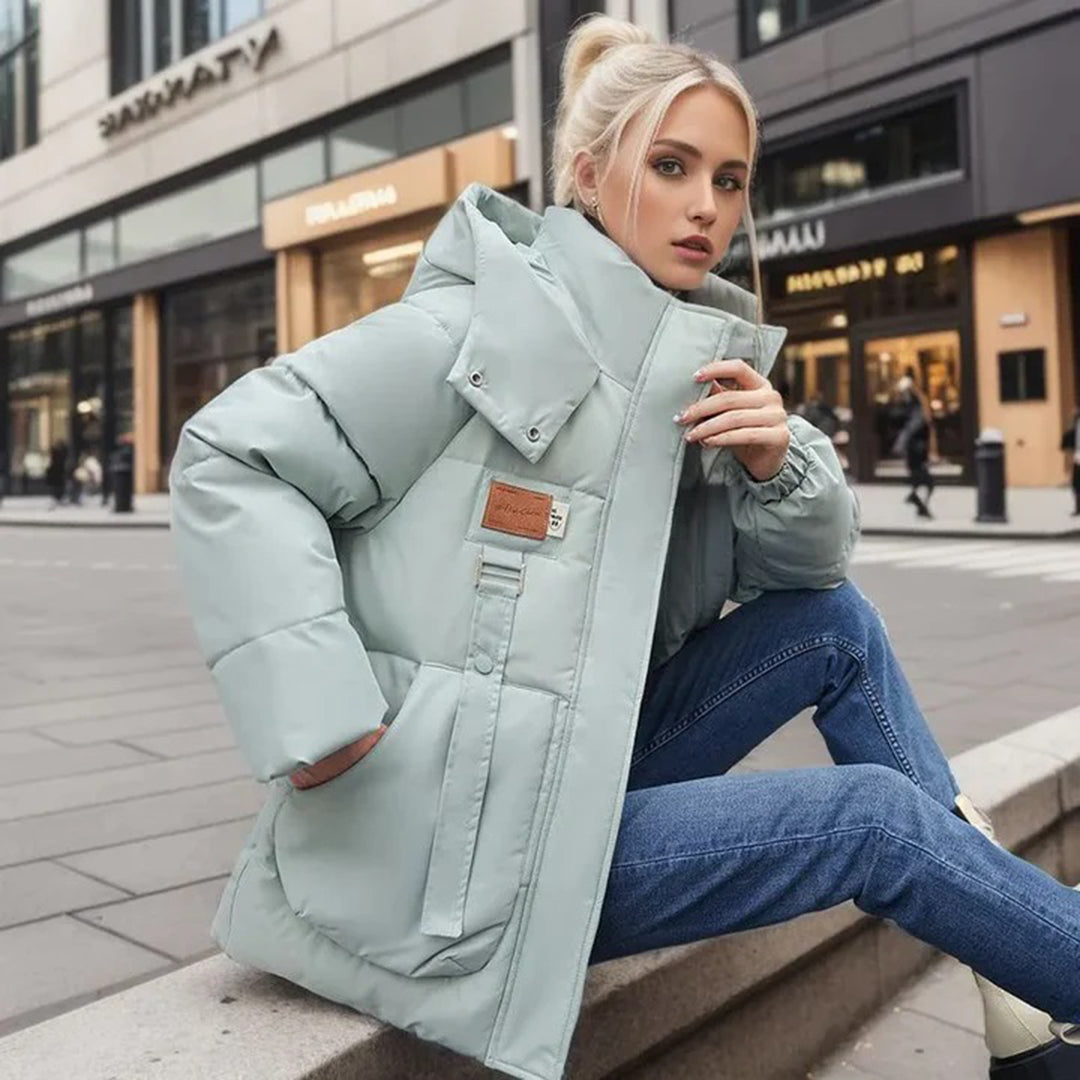 Robe d'hiver chaude élégante veste femme