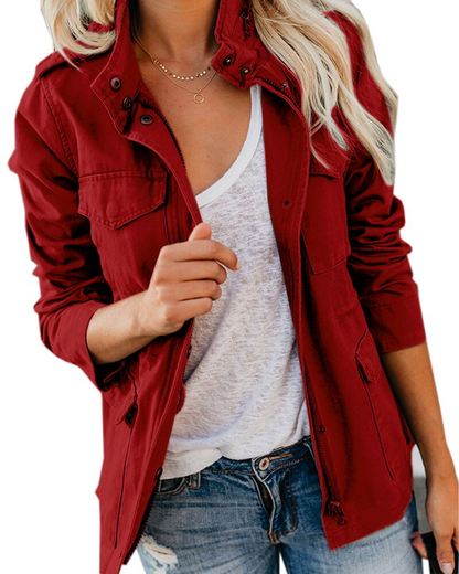 Veste mi-saison pratique avec de nombreuses poches