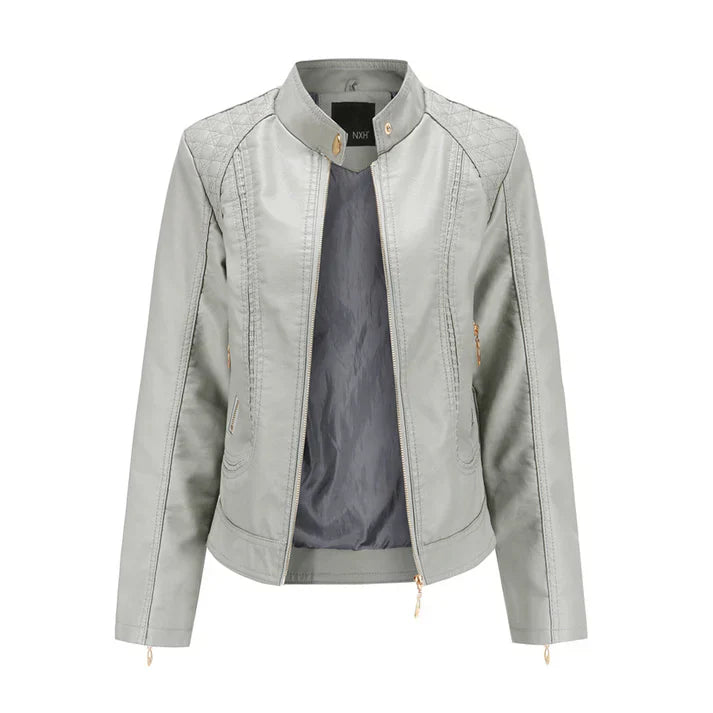 Alda - Blouson en cuir Modern Chic