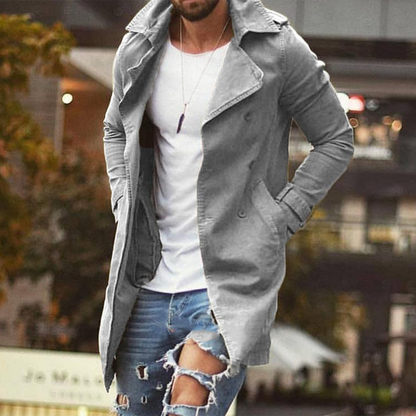 Veste d'hiver longue élégante pour homme