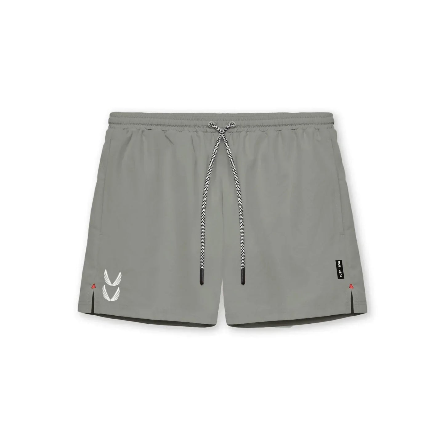 Shorts de course pour hommes 2-en-1 avec cordon de serrage