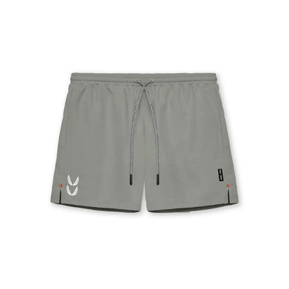 Shorts de course pour hommes 2-en-1 avec cordon de serrage